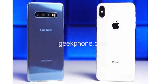 galaxy s10 vs iphone xs